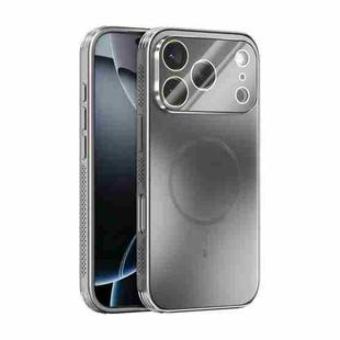 For iPhone 17 Pro ABEEL Heat Dissipation Frosted MagSafe Phone Case with Lens Film(Silver)