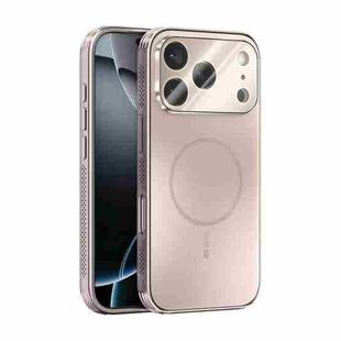 For iPhone 17 Pro ABEEL Heat Dissipation Frosted MagSafe Phone Case with Lens Film(Rose Gold)