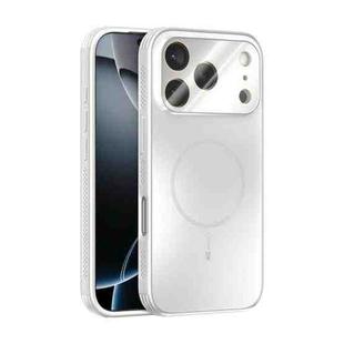 For iPhone 17 Pro ABEEL Heat Dissipation Frosted MagSafe Phone Case with Lens Film(White)
