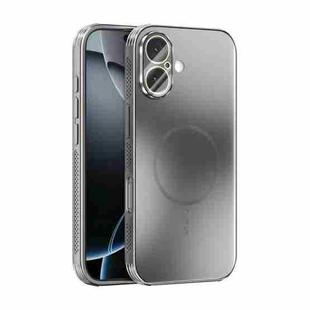 For iPhone 17 ABEEL Heat Dissipation Frosted MagSafe Phone Case with Lens Film(Silver)