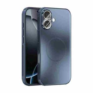 For iPhone 17 ABEEL Heat Dissipation Frosted MagSafe Phone Case with Lens Film(Dark Blue)
