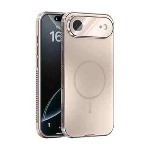 For iPhone 17 Air ABEEL Heat Dissipation Frosted MagSafe Phone Case with Lens Film(Rose Gold)