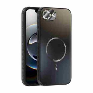 For iPhone 16e ABEEL Heat Dissipation Frosted MagSafe Phone Case with Lens Film(Black)