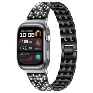 For Huawei Watch D2 xDfind Five Beads Full Diamond Metal Watch Band(Black)