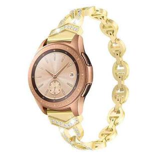 22mm xDfind Diamond Stainless Steel Watch Band(Gold)