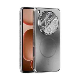 For OPPO Find X8 Ultra ABEEL Heat Dissipation Frosted MagSafe Phone Case with Lens Film(Silver)