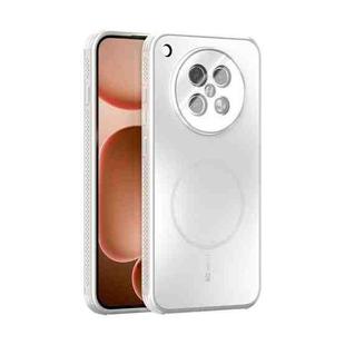 For OPPO Find X8s ABEEL Heat Dissipation Frosted MagSafe Phone Case with Lens Film(White)