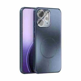 For OPPO Reno14 Pro Global ABEEL Heat Dissipation Frosted MagSafe Phone Case with Lens Film(Dark Blue)
