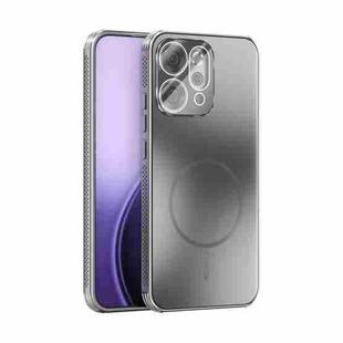 For OPPO Reno14 Global ABEEL Heat Dissipation Frosted MagSafe Phone Case with Lens Film(Silver)