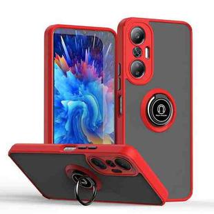 For Infinix Hot 20S Q Shadow 1 Series TPU + PC Phone Case with Ring(Red)
