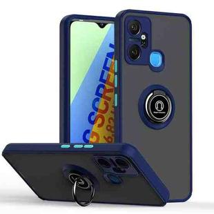 For Infinix Smart 6 Plus India Q Shadow 1 Series TPU + PC Phone Case with Ring(Royal Blue)