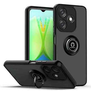 For Tecno Spark 10C Q Shadow 1 Series TPU + PC Phone Case with Ring(Black+Black)