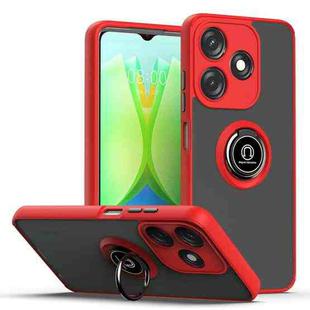 For Tecno Spark 10C Q Shadow 1 Series TPU + PC Phone Case with Ring(Red)