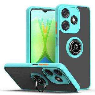 For Tecno Spark 10C Q Shadow 1 Series TPU + PC Phone Case with Ring(Sky Blue)