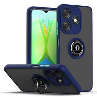 For Tecno Spark 10C Q Shadow 1 Series TPU + PC Phone Case with Ring(Royal Blue)