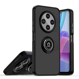 For Tecno Spark 30C Q Shadow 1 Series TPU + PC Phone Case with Ring(Black+Black)