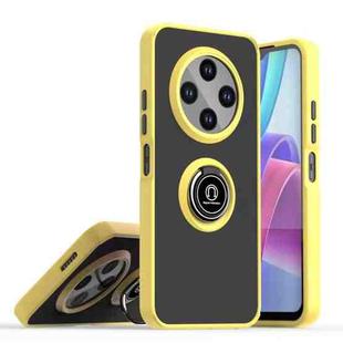 For Tecno Spark 30C Q Shadow 1 Series TPU + PC Phone Case with Ring(Yellow)