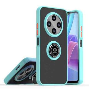 For Tecno Spark 30C Q Shadow 1 Series TPU + PC Phone Case with Ring(Sky Blue)