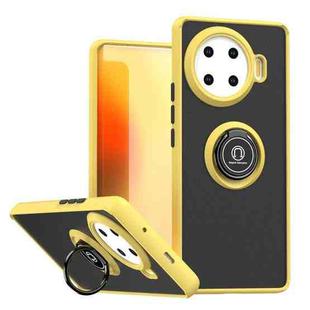 For Tecno Spark 20 Pro+ Q Shadow 1 Series TPU + PC Phone Case with Ring(Yellow)