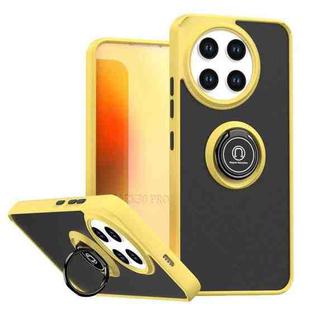 For Tecno Spark 30 Pro 4G Q Shadow 1 Series TPU + PC Phone Case with Ring(Yellow)
