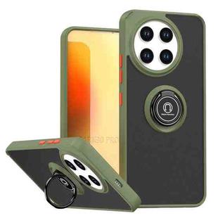 For Tecno Spark 30 Pro 4G Q Shadow 1 Series TPU + PC Phone Case with Ring(Army Green)