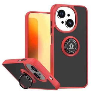 For Tecno Spark Go 1 / Go 2025 Q Shadow 1 Series TPU + PC Phone Case with Ring(Red)