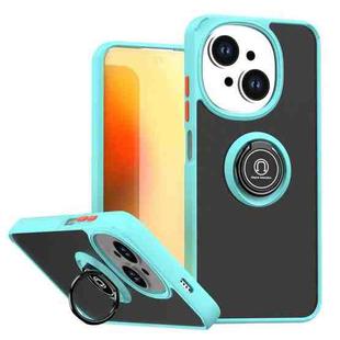 For Tecno Spark Go 1 / Go 2025 Q Shadow 1 Series TPU + PC Phone Case with Ring(Sky Blue)