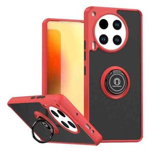 For Tecno Camon 30 4G Q Shadow 1 Series TPU + PC Phone Case with Ring(Red)