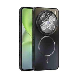 For vivo X200 Pro ABEEL Heat Dissipation Frosted MagSafe Phone Case with Lens Film(Black)