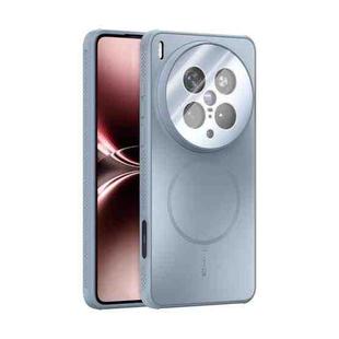 For vivo X200 Ultra ABEEL Heat Dissipation Frosted MagSafe Phone Case with Lens Film(Light Blue)