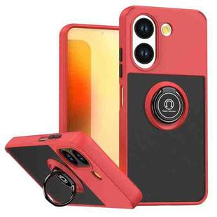For ZTE Blade A34 / A54 Q Shadow 1 Series TPU + PC Phone Case with Ring(Red)