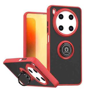 For ZTE Blade V70 Max Q Shadow 1 Series TPU + PC Phone Case with Ring(Red)