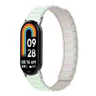 14mm xDfind I-shaped Magnetic Silicone Watch Band(Light Mint Starlight)