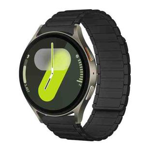 20mm xDfind I-shaped Magnetic Silicone Watch Band(Black)