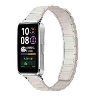 For Huawei Band 10 / 9 / 8 xDfind I-shaped Magnetic Silicone Watch Band(Starlight)