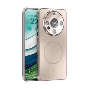 For Huawei Mate 60 ABEEL Heat Dissipation Frosted MagSafe Phone Case with Lens Film(Rose Gold)