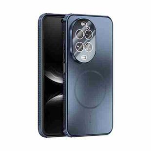 For Huawei nova 14 Ultra ABEEL Heat Dissipation Frosted MagSafe Phone Case with Lens Film(Dark Blue)