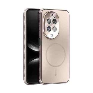 For Huawei nova 14 Ultra ABEEL Heat Dissipation Frosted MagSafe Phone Case with Lens Film(Rose Gold)