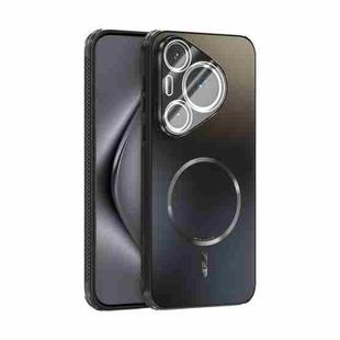 For Huawei Pura 70 Pro / 70 Pro+ ABEEL Heat Dissipation Frosted MagSafe Phone Case with Lens Film(Black)