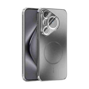 For Huawei Pura 70 Pro / 70 Pro+ ABEEL Heat Dissipation Frosted MagSafe Phone Case with Lens Film(Silver)