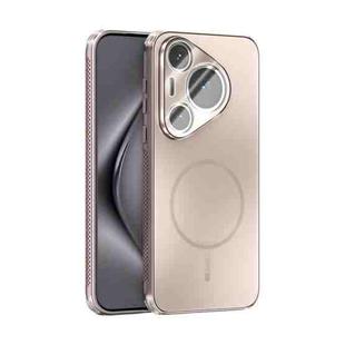 For Huawei Pura 70 Pro / 70 Pro+ ABEEL Heat Dissipation Frosted MagSafe Phone Case with Lens Film(Rose Gold)