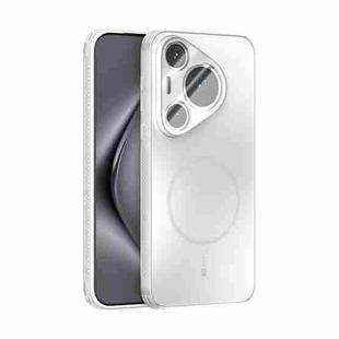 For Huawei Pura 70 Pro / 70 Pro+ ABEEL Heat Dissipation Frosted MagSafe Phone Case with Lens Film(White)