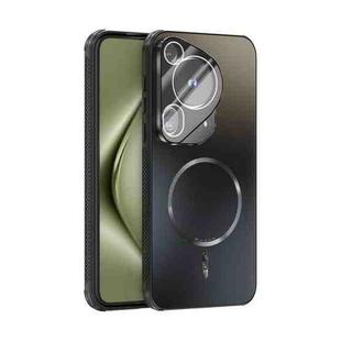 For Huawei Pura 70 Ultra ABEEL Heat Dissipation Frosted MagSafe Phone Case with Lens Film(Black)
