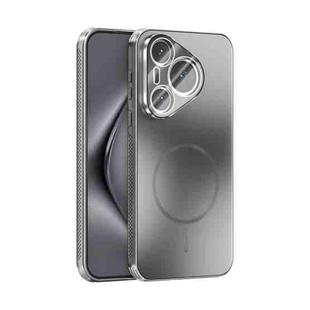 For Huawei Pura 70 ABEEL Heat Dissipation Frosted MagSafe Phone Case with Lens Film(Silver)