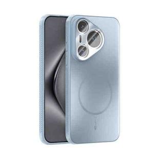 For Huawei Pura 70 ABEEL Heat Dissipation Frosted MagSafe Phone Case with Lens Film(Light Blue)