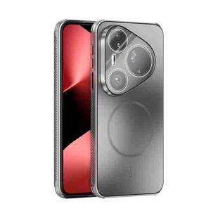 For Huawei Pura 80 Ultra 5G ABEEL Heat Dissipation Frosted MagSafe Phone Case with Lens Film(Silver)