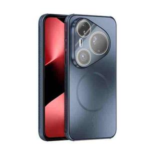 For Huawei Pura 80 Ultra 5G ABEEL Heat Dissipation Frosted MagSafe Phone Case with Lens Film(Dark Blue)
