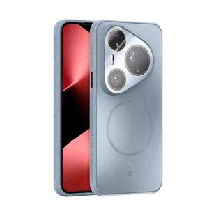 For Huawei Pura 80 Ultra 5G ABEEL Heat Dissipation Frosted MagSafe Phone Case with Lens Film(Light Blue)