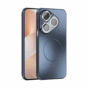 For Huawei Pura 80 5G ABEEL Heat Dissipation Frosted MagSafe Phone Case with Lens Film(Dark Blue)