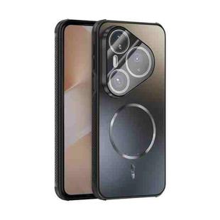 For Huawei Pura 80 Pro 5G / 80 Pro+ 5G ABEEL Heat Dissipation Frosted MagSafe Phone Case with Lens Film(Black)
